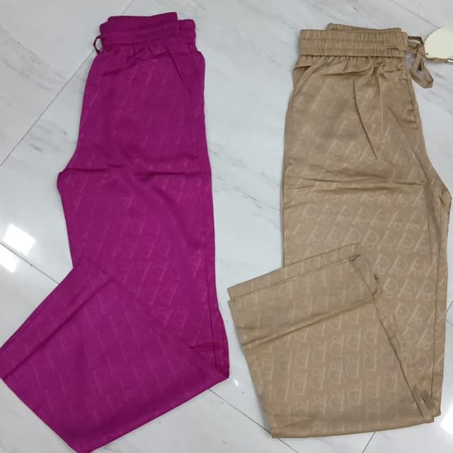 Magenta and Beige Pants