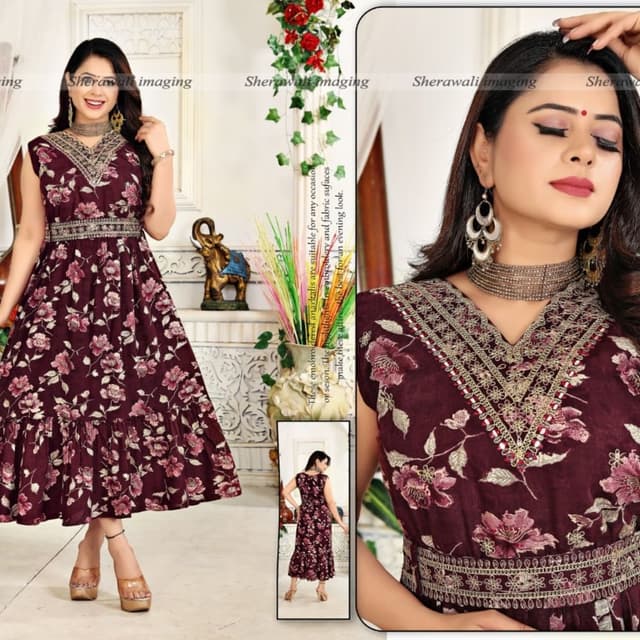 Maroon Salwar Suite