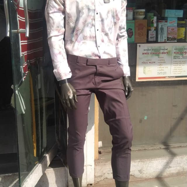 White, Purple, Pink Shirt, Trousers