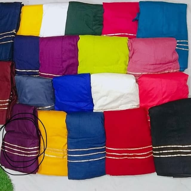 Variety of colors including purple, yellow, blue, white, green, pink, red and black Salwar/Pajama