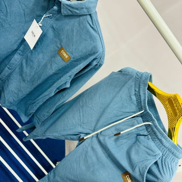 Light Blue Shirt and Jogger Set