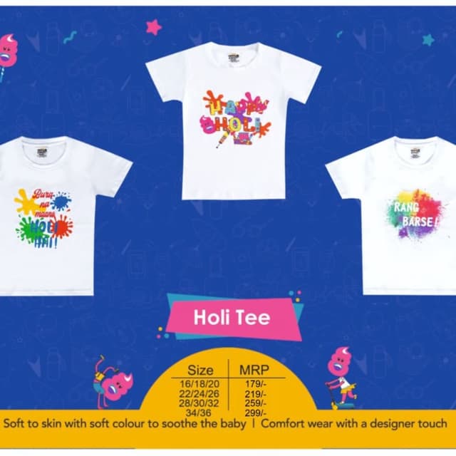 White with multicolor prints T-shirt