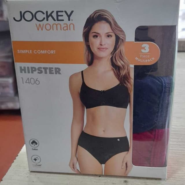 Black, Blue, and Red Hipster Panties