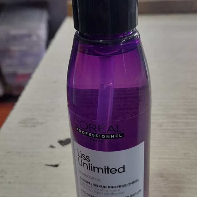 Purple, Black, White Hair Serum Bottle