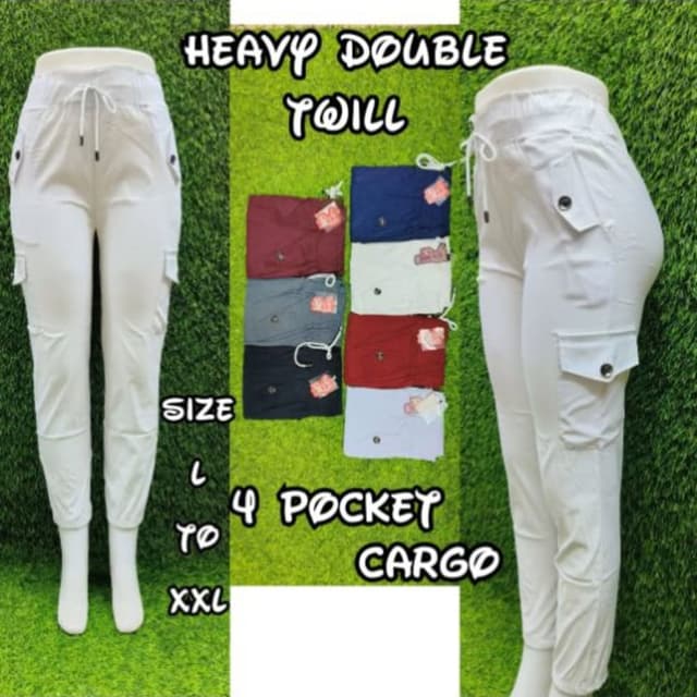White Cargo Pants