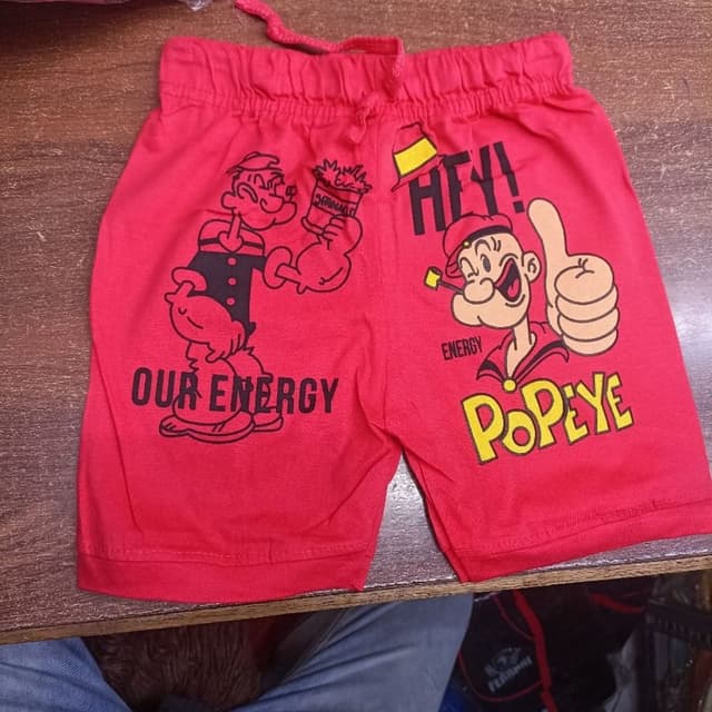 Red, Black, Yellow, White, Beige Shorts