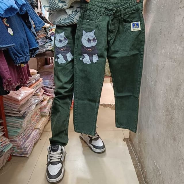 Dark Green Jeans