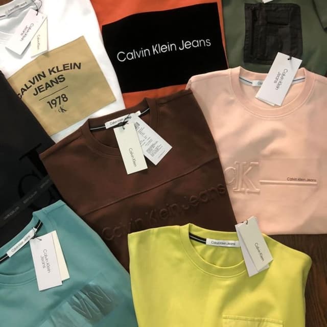 Various, including black, brown, peach, green, yellow Sweatshirts/T-shirts
