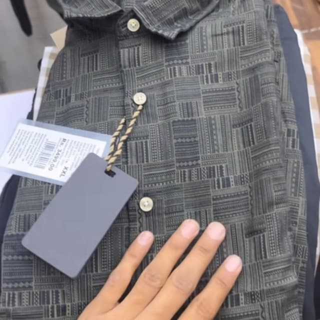 Olive green and Black Shirt