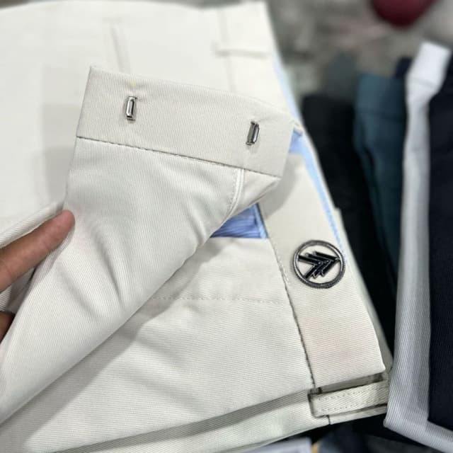 Off-white, Light Blue, Black Pants