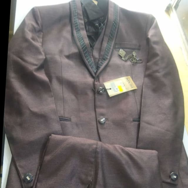 Brown, Black Suit