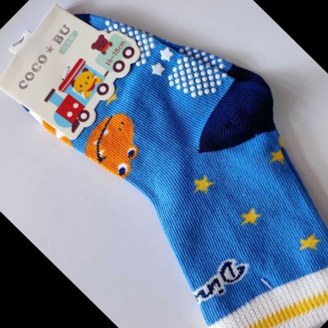 Blue, yellow, orange, white, navy Socks