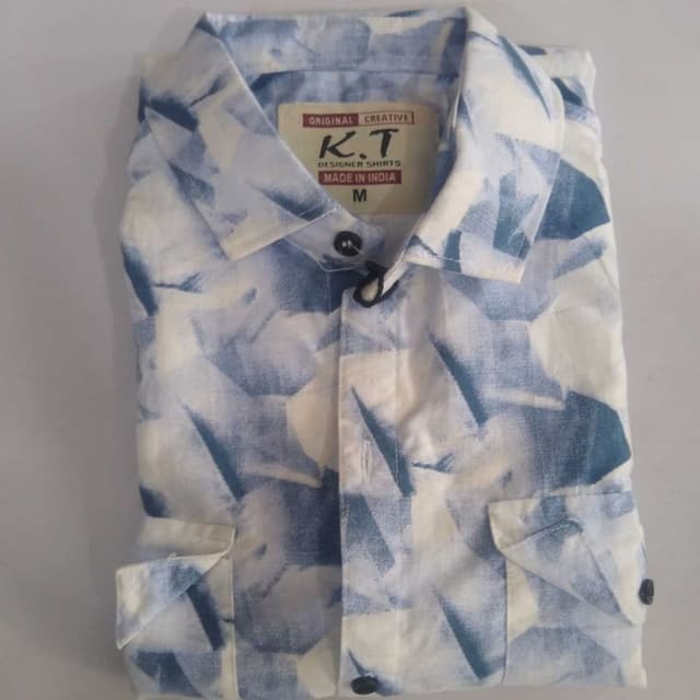 Blue and White Shirt