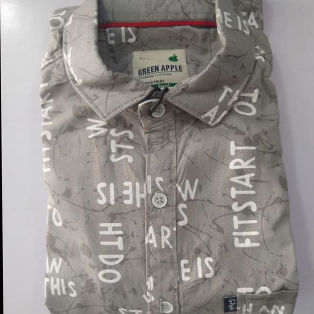 Gray with white accents Shirt