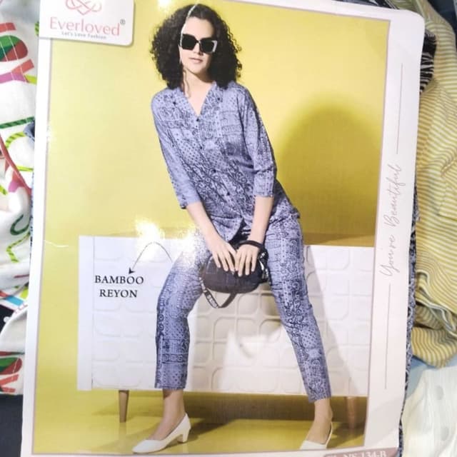 Light blue and grey Pajama set