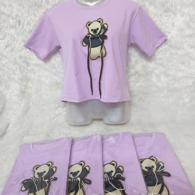 Light Purple, Beige, Brown, Blue T-shirt