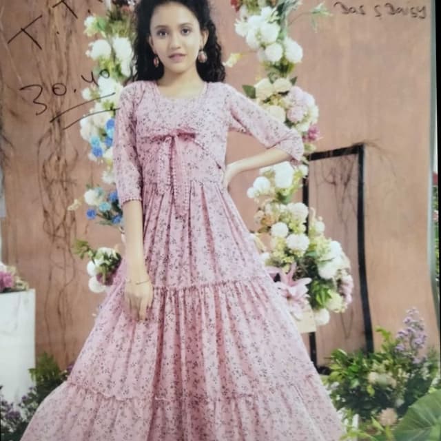 Pale Pink with Black and White accents Dress