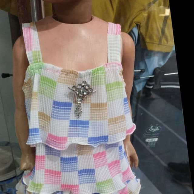 White, Pink, Blue, Green, Brown Top and Shorts Set