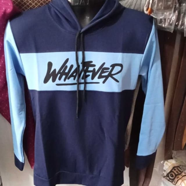 Navy Blue and Light Blue Hoodie