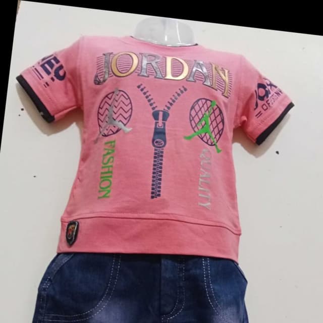 Pink, Black, Silver, Green, Blue T-shirt