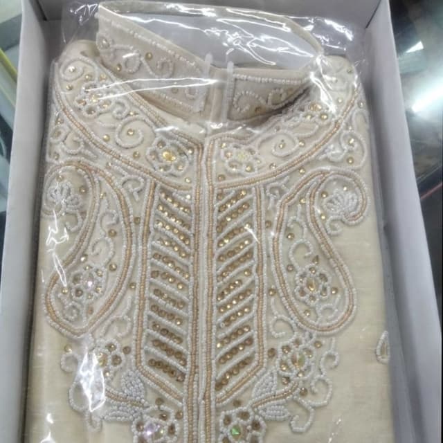 Ivory and Gold Kurta