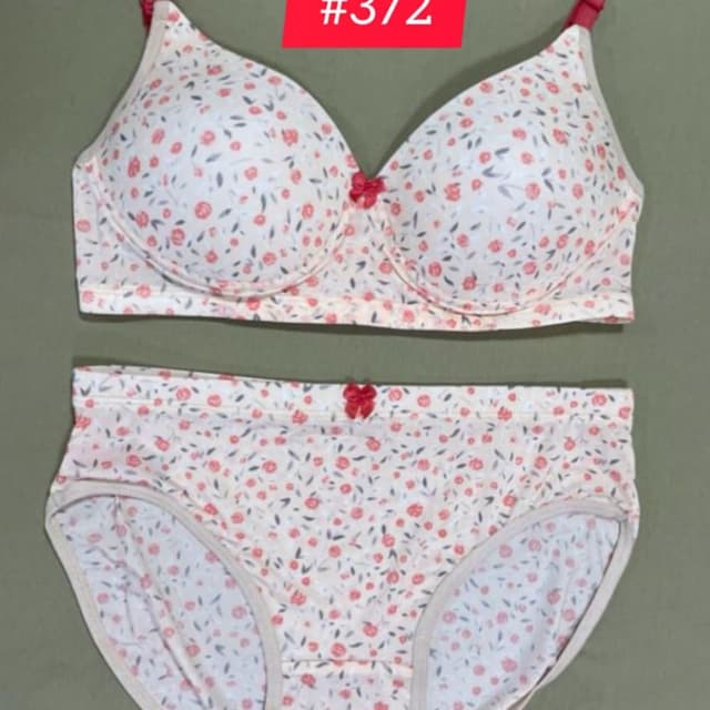 White, Red, Green Lingerie Set