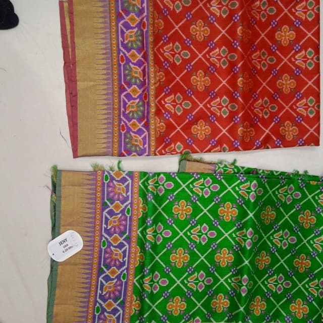 Red, Green, Gold, Purple, Orange Saree