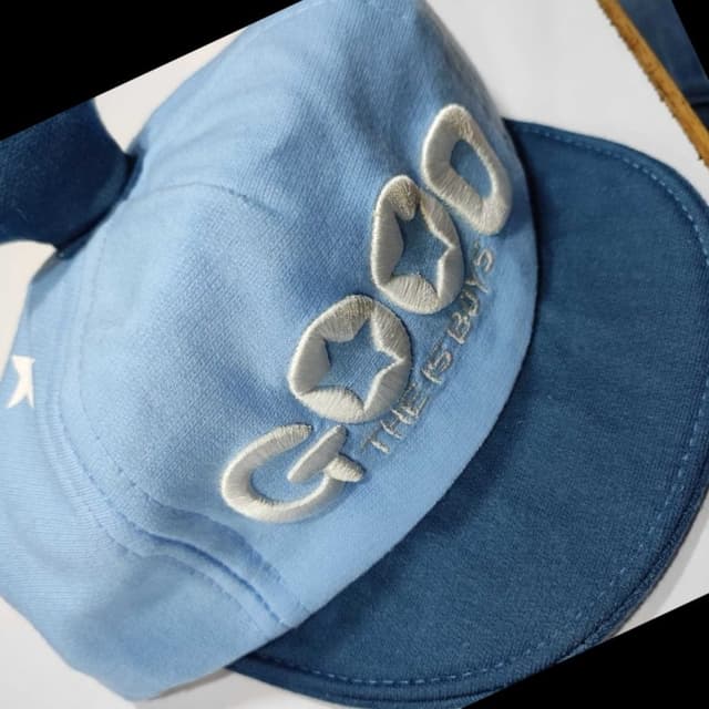 Light Blue and Dark Blue Cap