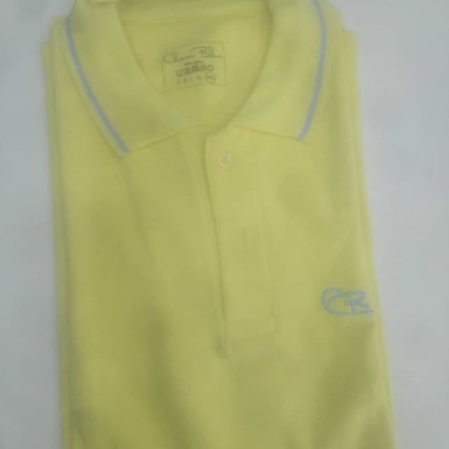 Yellow with light blue accents Polo Shirt
