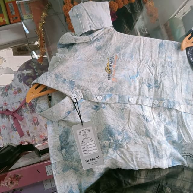 White and Blue Shirt