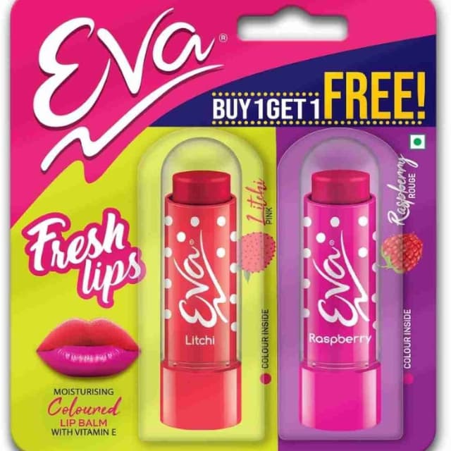 Eva lip balm buy 1 get 1 free
