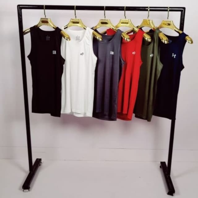 Black, White, Gray, Red, Green, Navy Blue Tank Top