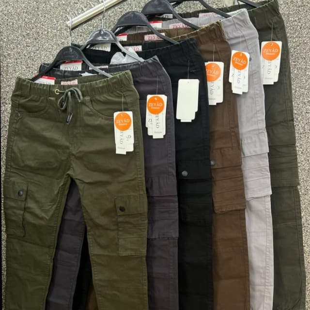 Olive Green, Charcoal, Black, Brown, Gray Cargo Pants