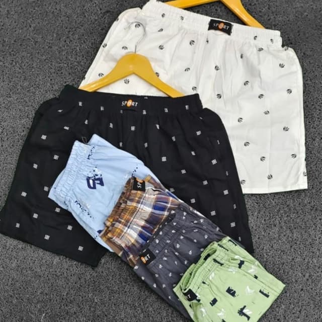 Black, White, Blue, Plaid, Grey, Green Shorts