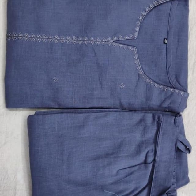 Blue Kurta with Trousers