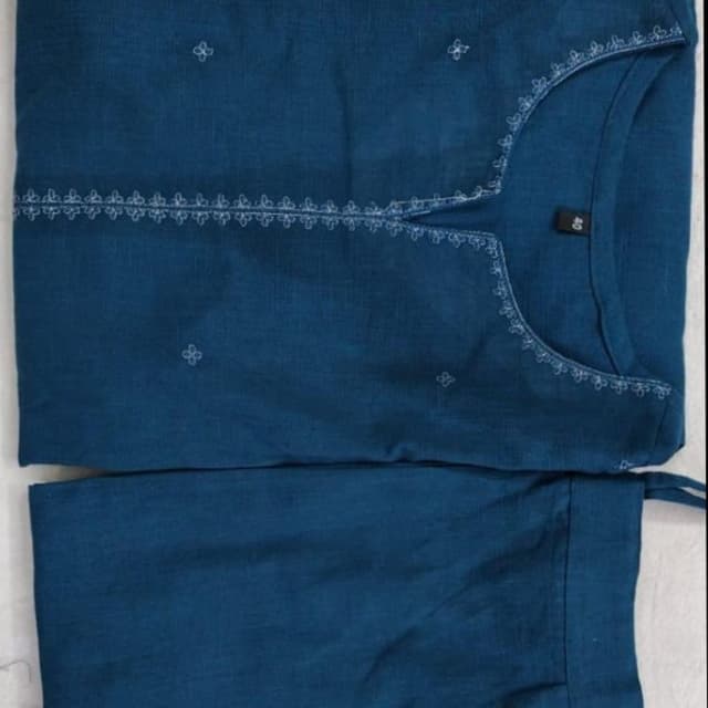 Teal Kurta with Pants