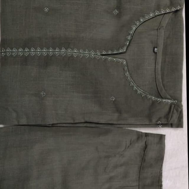 Olive Green Kurta with Pants