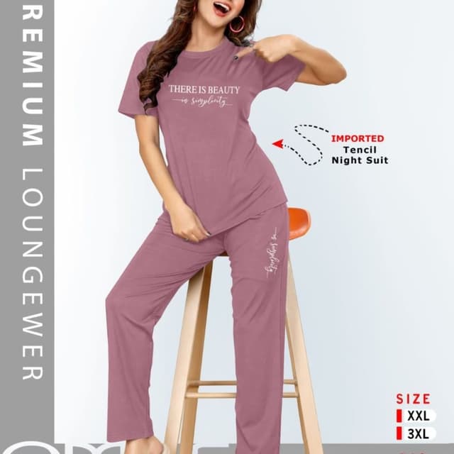 Mauve Night Suit