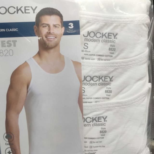 Mens wht vest 