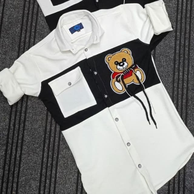 White and Black Shirt