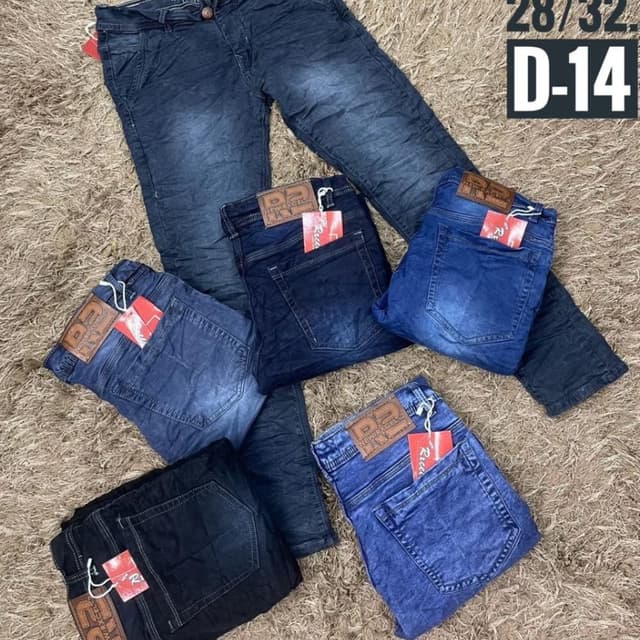 Various shades of blue and black Jeans
