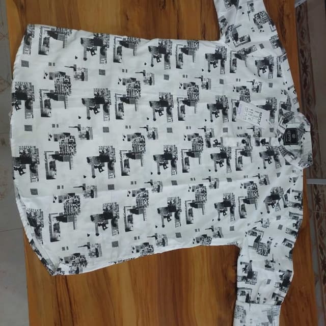 White and Black Shirt