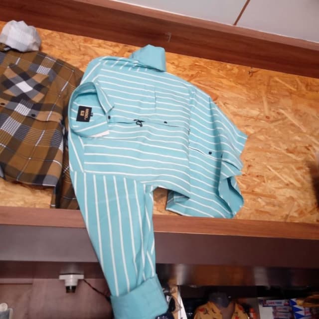 Blue and White Shirt