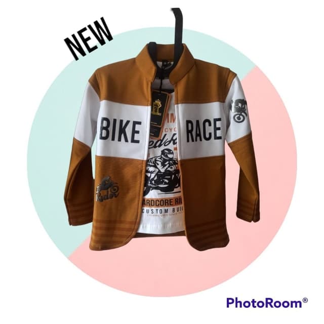 Brown, White, Black Jacket