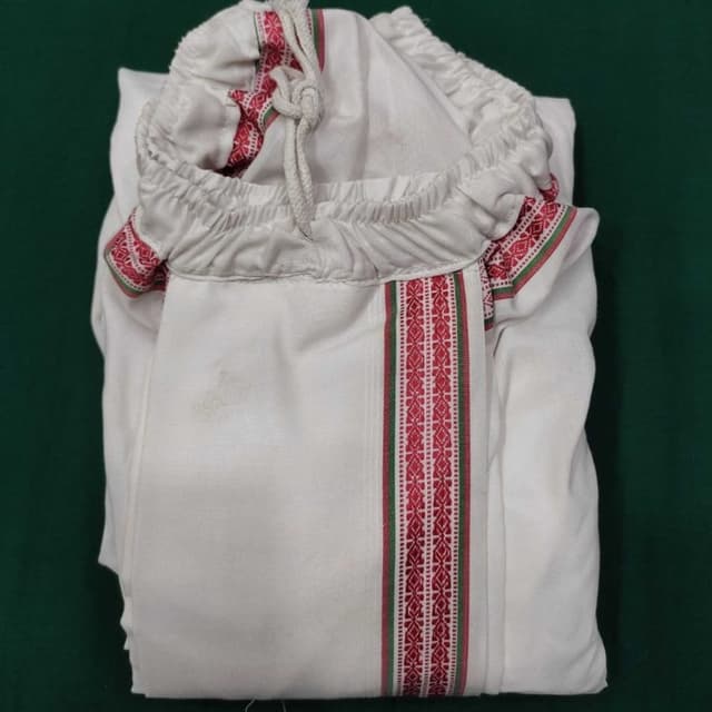 White, Red, Green Pajama/Salwar