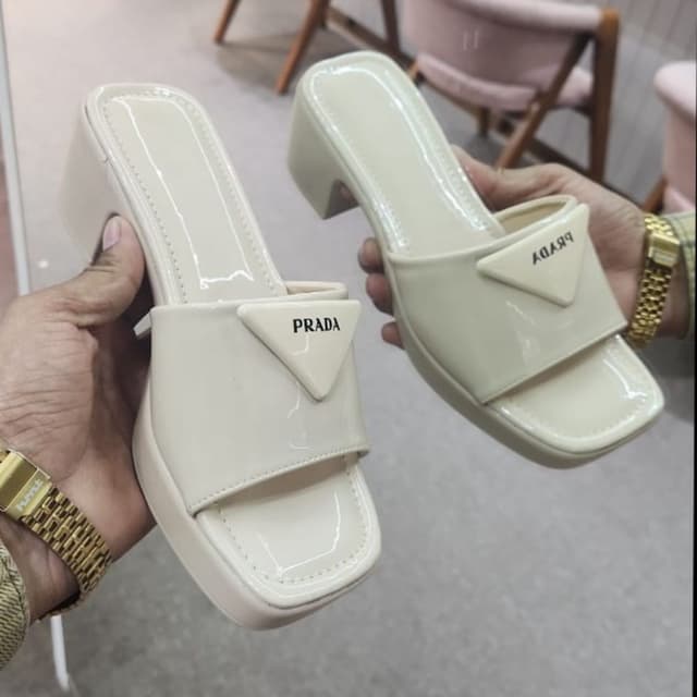 Cream, White Sandals