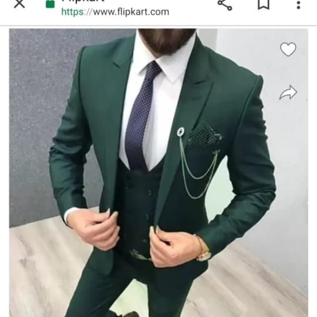 Emerald Green, White, Navy Blue Suit