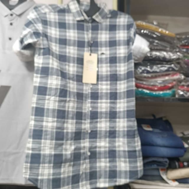 Blue and White Shirt