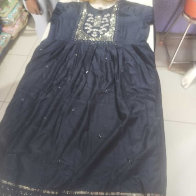 Navy blue with silver accents Dress