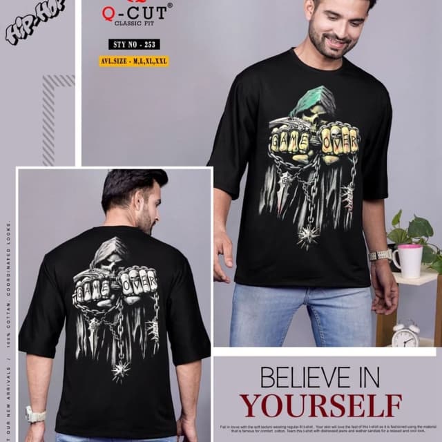 Down' shoulder t shirt 